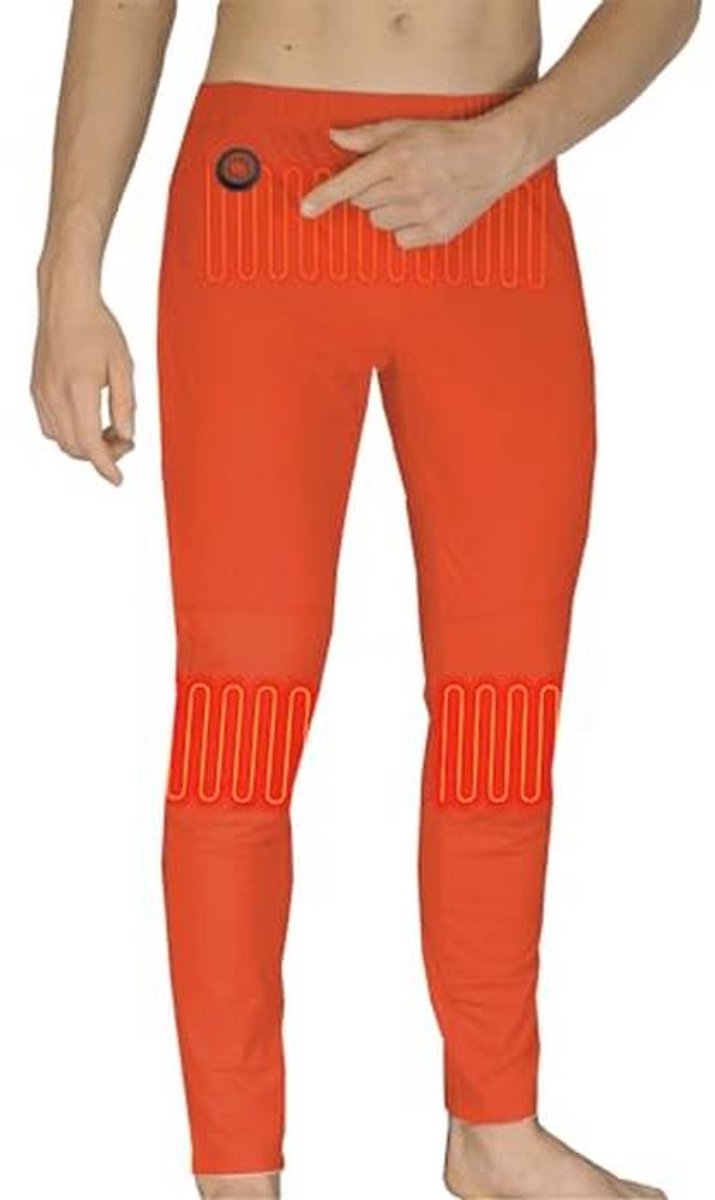 Verwarmde thermische lange pijpen met accu, maten S-XL, camouflage