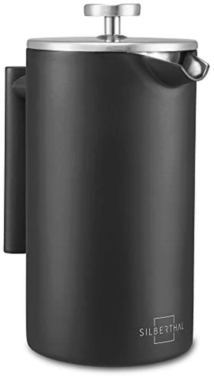 French Press Koffiezetapparaat - 1 Liter Dubbelwandig Roestvrij Staal voor 6-8 Kopjes