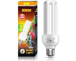 UVB 5.0 Vogellamp E27, 23W Compact Fluorescentielamp voor Vogels en Reptielen