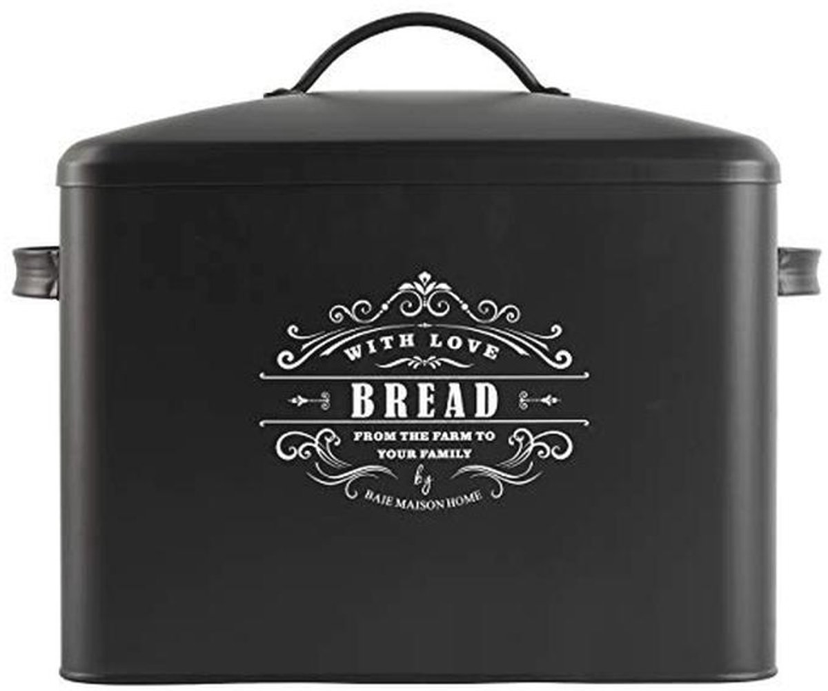 Extra grote zwarte brooddoos voor al uw broodopslag en organisatie