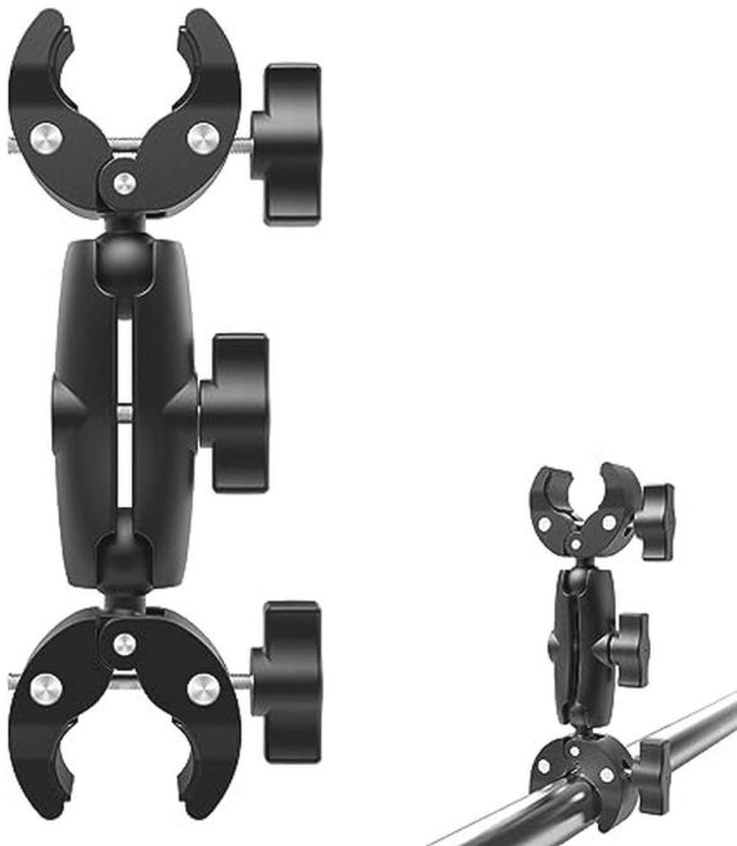 Dubbele Camera Houder met Kogelarm 360 - Ideaal voor Reflectoren en Statief
