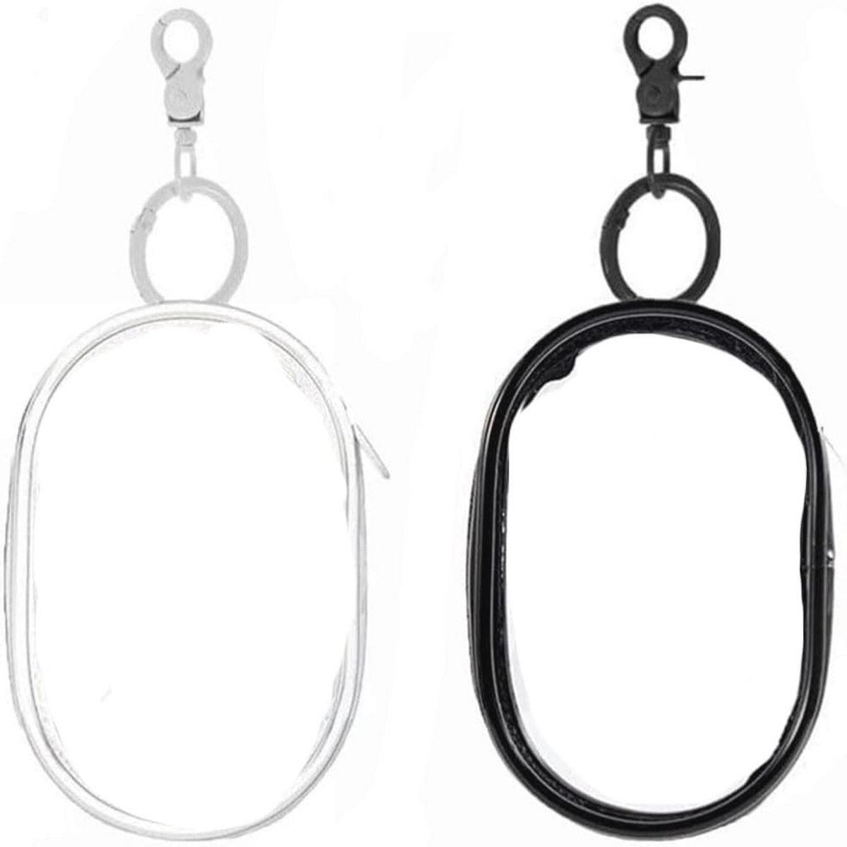 Transparante opbergdoos voor datakabels en opladers - 2 stuks, 10,5 x 6 cm