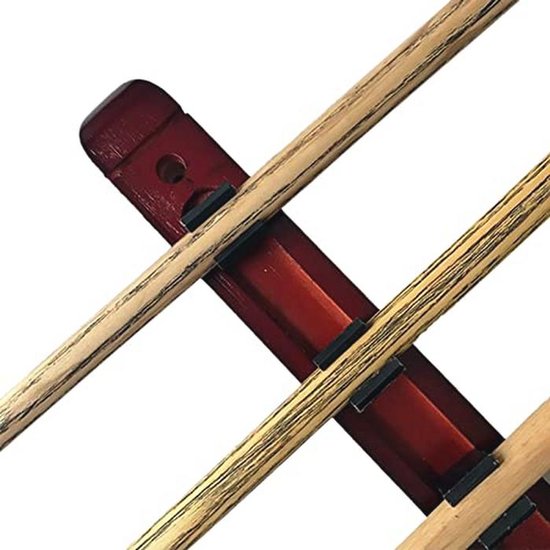 Biljart Wandhouder voor 6 Keus - Houten Snooker Pool Cue Wandrek - Perfect voor Thuis en Clubs — afbeelding 2
