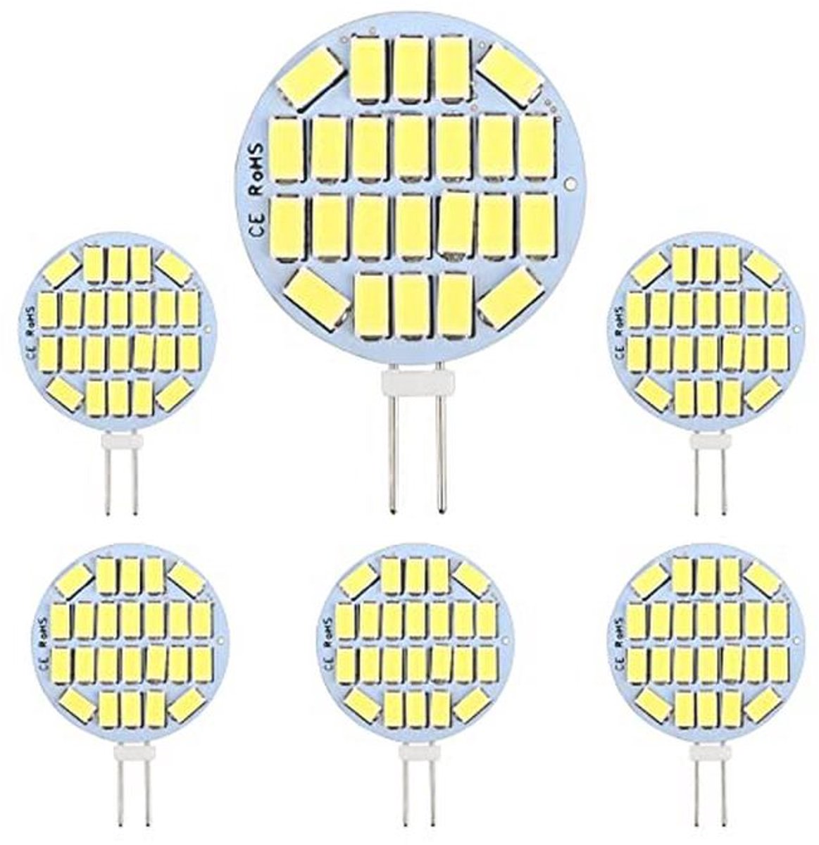 Ledlamp G4 12V 3W Niet Dimbaar 300lm Koudwit 6000K 30mm