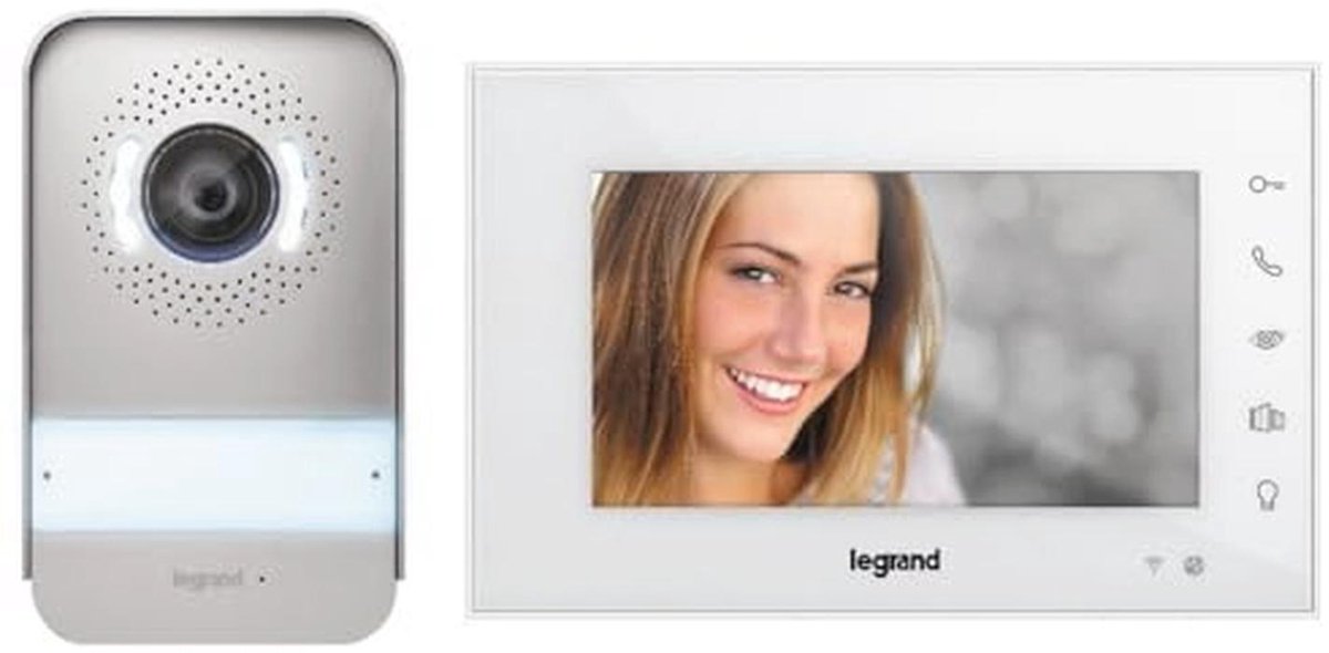 Wi-Fi Video Intercom Set met 7 Inch Kleurenmonitor en Groothoekcamera