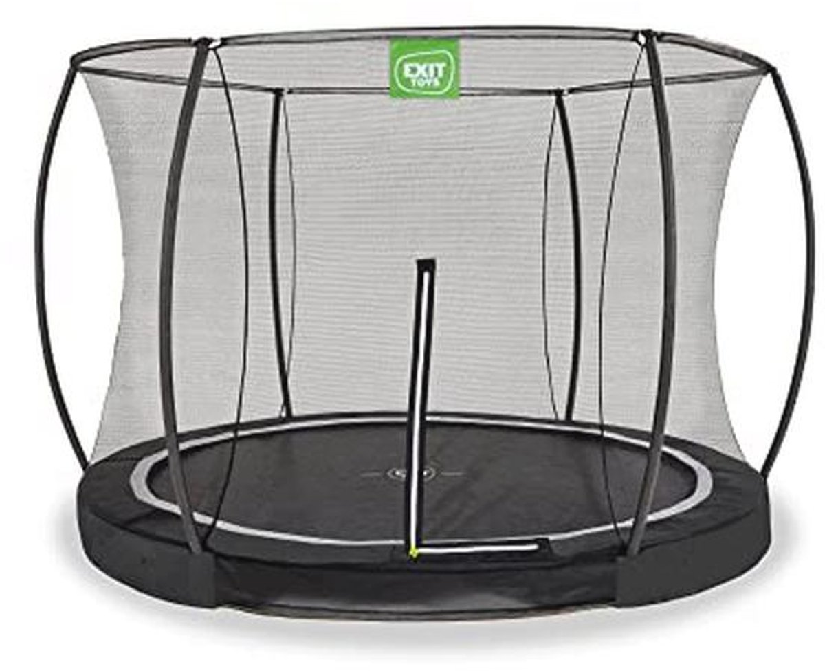 Inground Trampoline Ø305cm - Veiligheidsnet met Ritssluiting - Vorstbestendig - Voor Kinderen