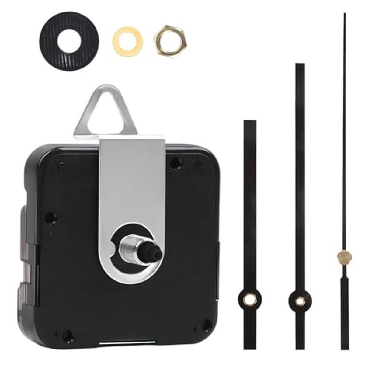 Set van 1 stuk stil kwarts wandklok mechanisme met 3 paar wijzers voor DIY vervanging