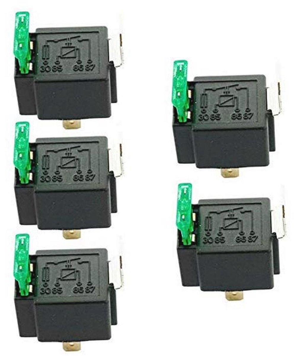 5 x 12V 30A 4-polig SPST auto relais - voor auto, vrachtwagen, motor en boot