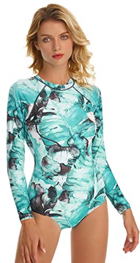 SEAUR Rashguard Women's Swimsuit, UPF 50 , Long