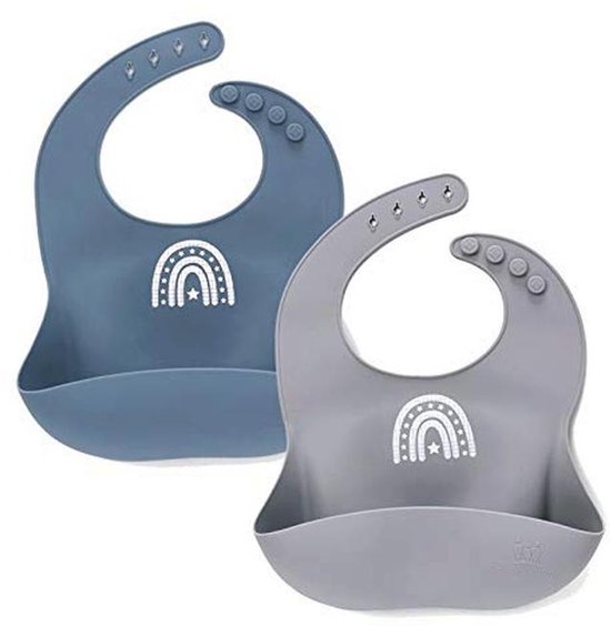 PandaEar 3 stuks siliconen slabbetjes babyslabbetjes PandaEar 3 stuks siliconen slabbetjes babyslabbetjes