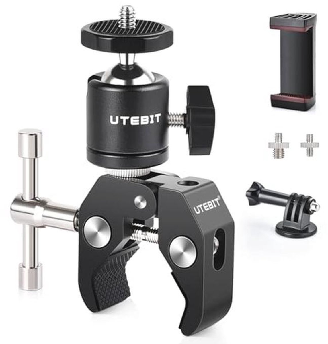 Balhoofd Schoenmontage Aluminium Cameraklem voor Statieven en LED-verlichting