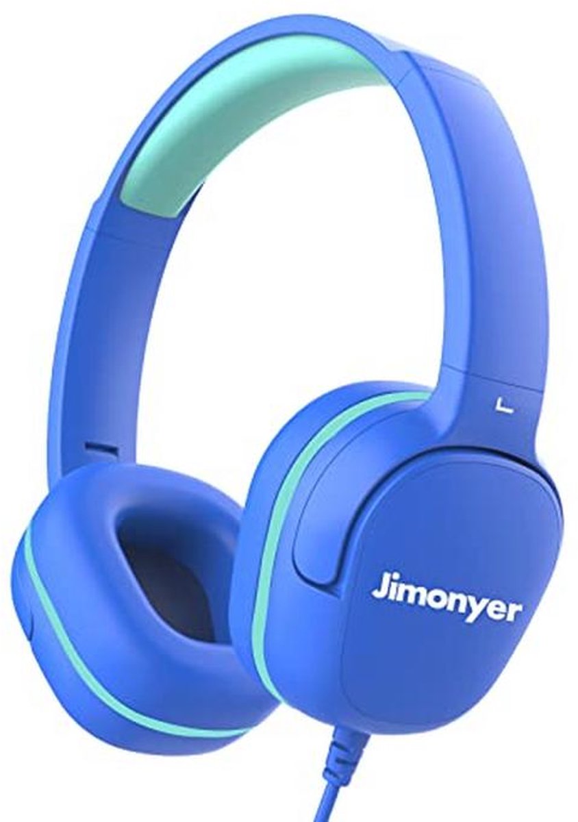 Koptelefoon voor Kinderen met Veilig Volume Limiter - Comfortabele Draadloze 3.5mm Hoofdbellen voor Tablet en iPad