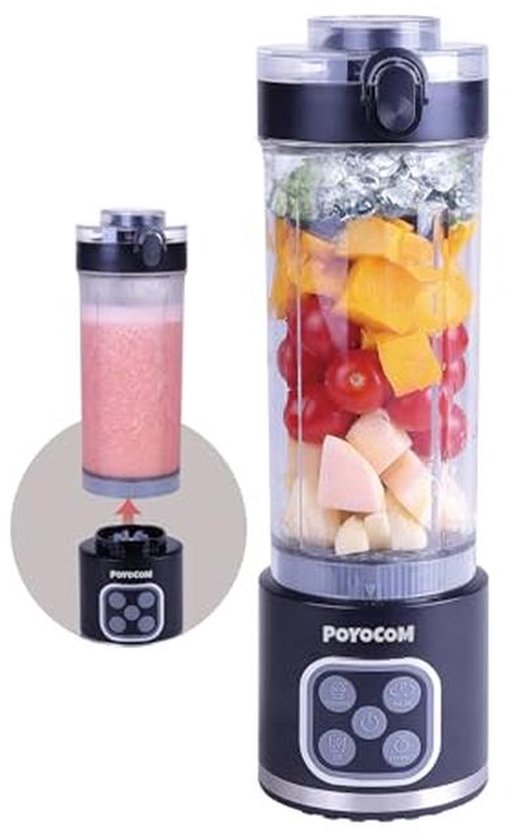 iliquidpro Blender - 1000W - Smoothie maker - Kan ijsblokjes malen - 7-delig