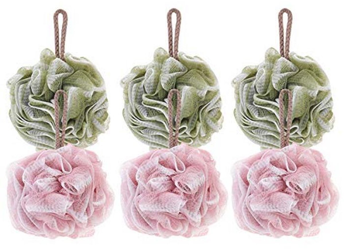 Exfoliërende Bad Douche Spons - 6 Pack Loofahs voor Huidverzorging