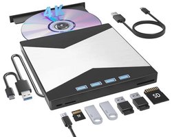 Draagbare 4K Blu Ray Drive - USB 3.0 Type-C UHD BD-speler voor Laptop en Desktop