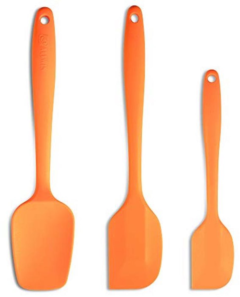Siliconen spatels set van 3 - Ergonomische handgreep en hittebestendig