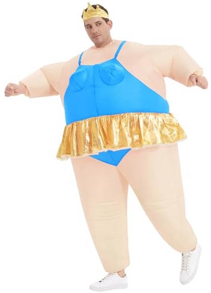 Opblaasbaar Ballerina Kostuum voor Volwassenen - Grappige Dikke Pakken voor Halloween en Feestjes