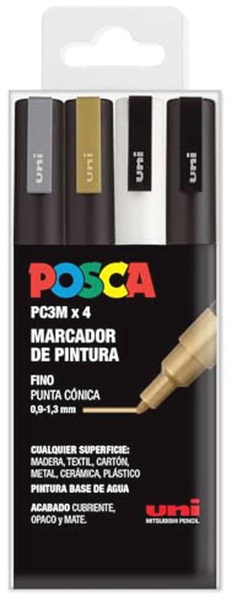Felt Tip Pen Set 3M - Pack van 4