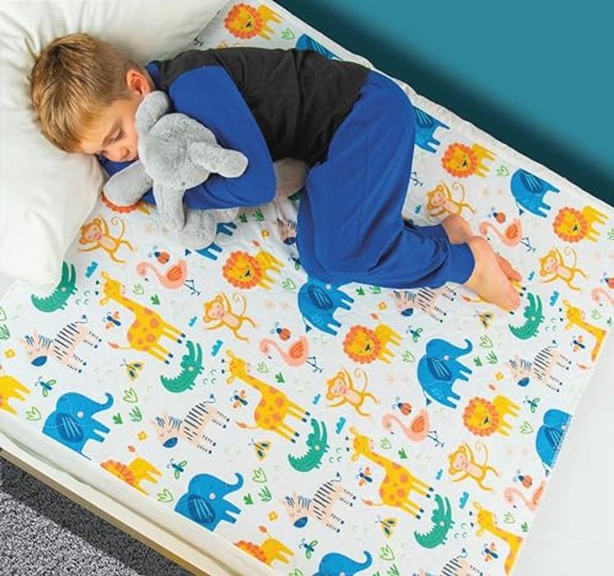 Waterdichte Matrasbeschermer voor Peuters en Kinderen | Antislip Bedwets Potty Training Kussen met Zijvleugelplooien