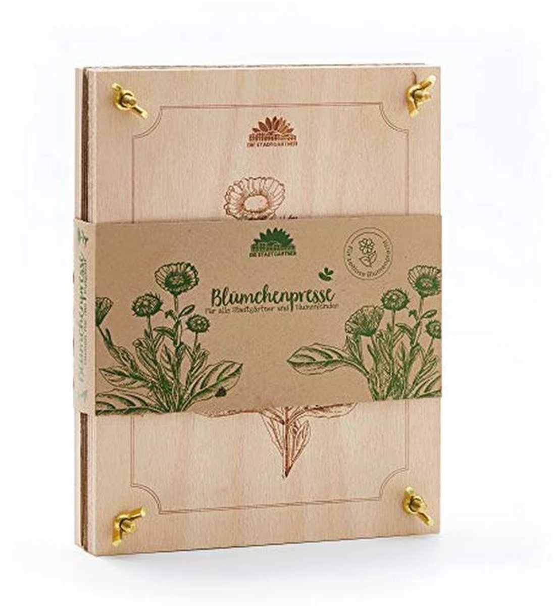 Houten Plantenpers voor het Droogbloemen Drogen - Groot Persoppervlak (190 x 250 mm)