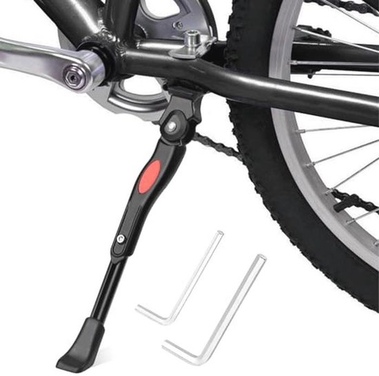 Foto: In hoogte verstelbare fietsstandaard voor mountainbike racefiets en stadsfiets