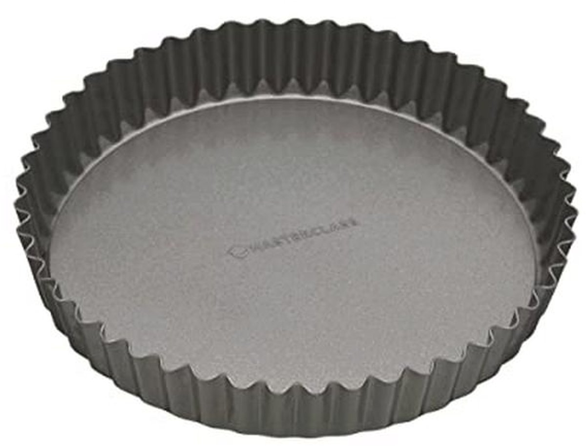 Non-Stick Taart en Quiche Blik - Gecanneleerd, Rond 23 cm, Geschikt voor Vaatwasser