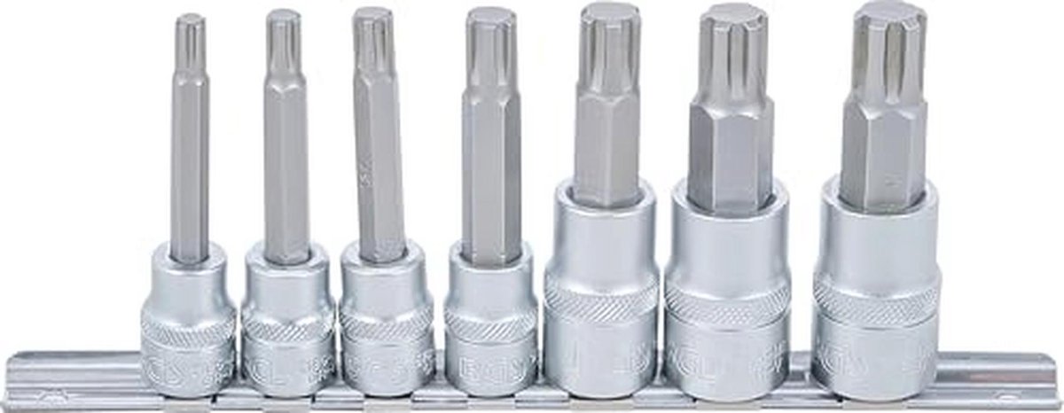 Dopsleutelbitset 10 mm (3/8") / 12,5 mm (1/2") | 7-dlg | voor RIBE M6 - M14