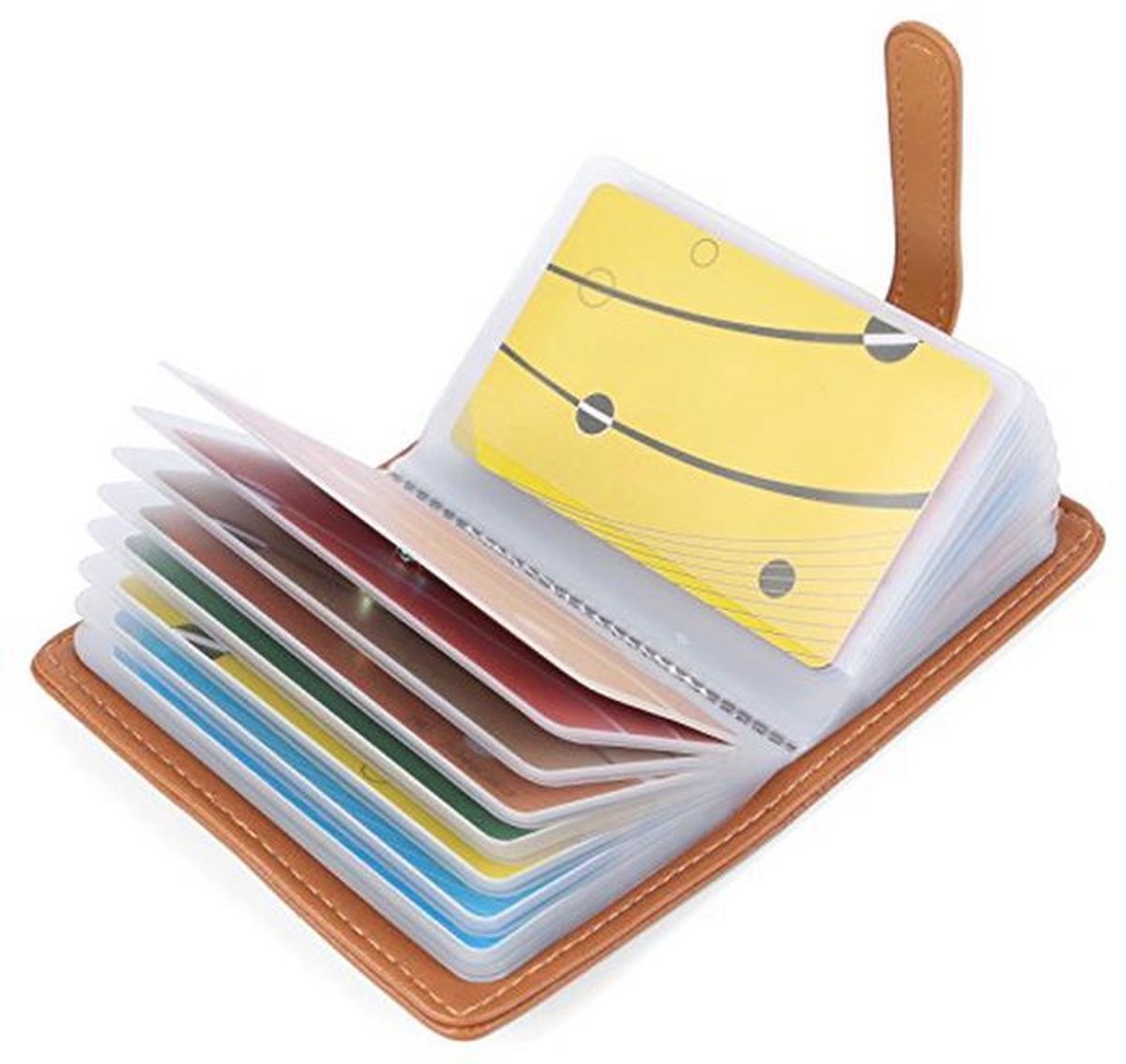 Kleuren Creditcardhouder - Leer - 26 Sleuven voor Dames en Heren