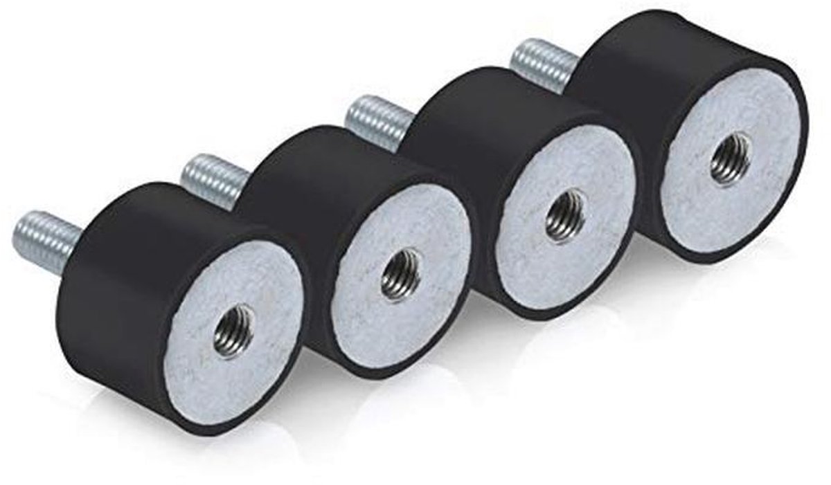 Rubberen Trillingsdempers voor Apparatuur - 4 Stuks Anti-vibratie Steunen