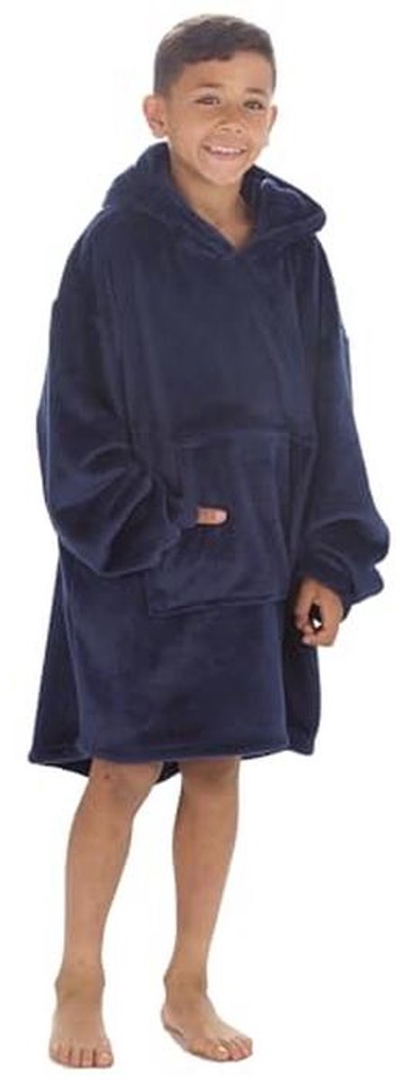 Oversized pluche fleece knuffeldeken hoodie voor volwassenen en kinderen — cadeau in Mode & Accessoires - foto 2