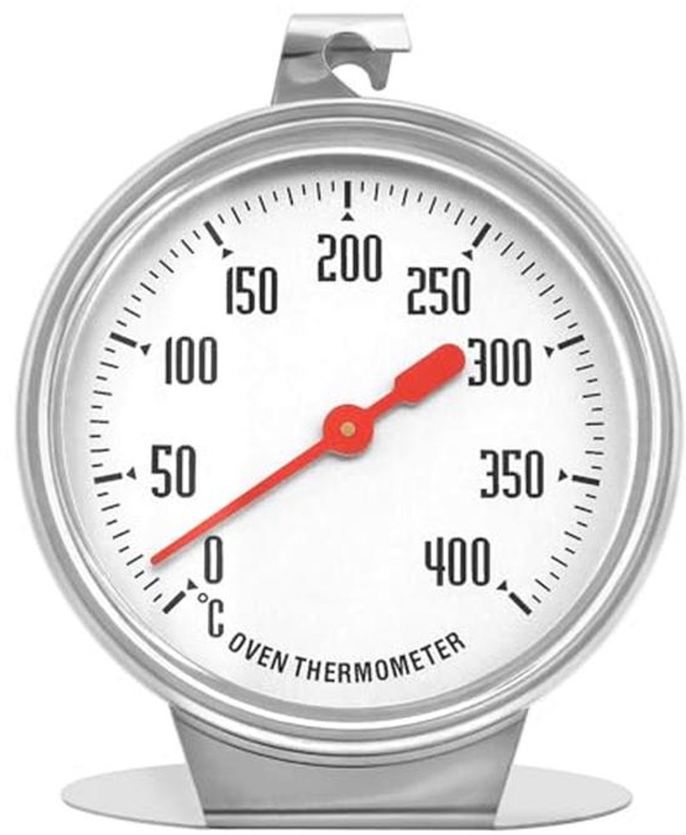 Oventhermometer Roestvrij Staal 0°C-400°C voor Bakken en Grillen