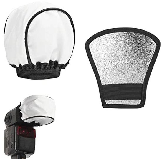 Flash Diffuser 2-in-1 Camera Lens Softbox en Reflector | bol