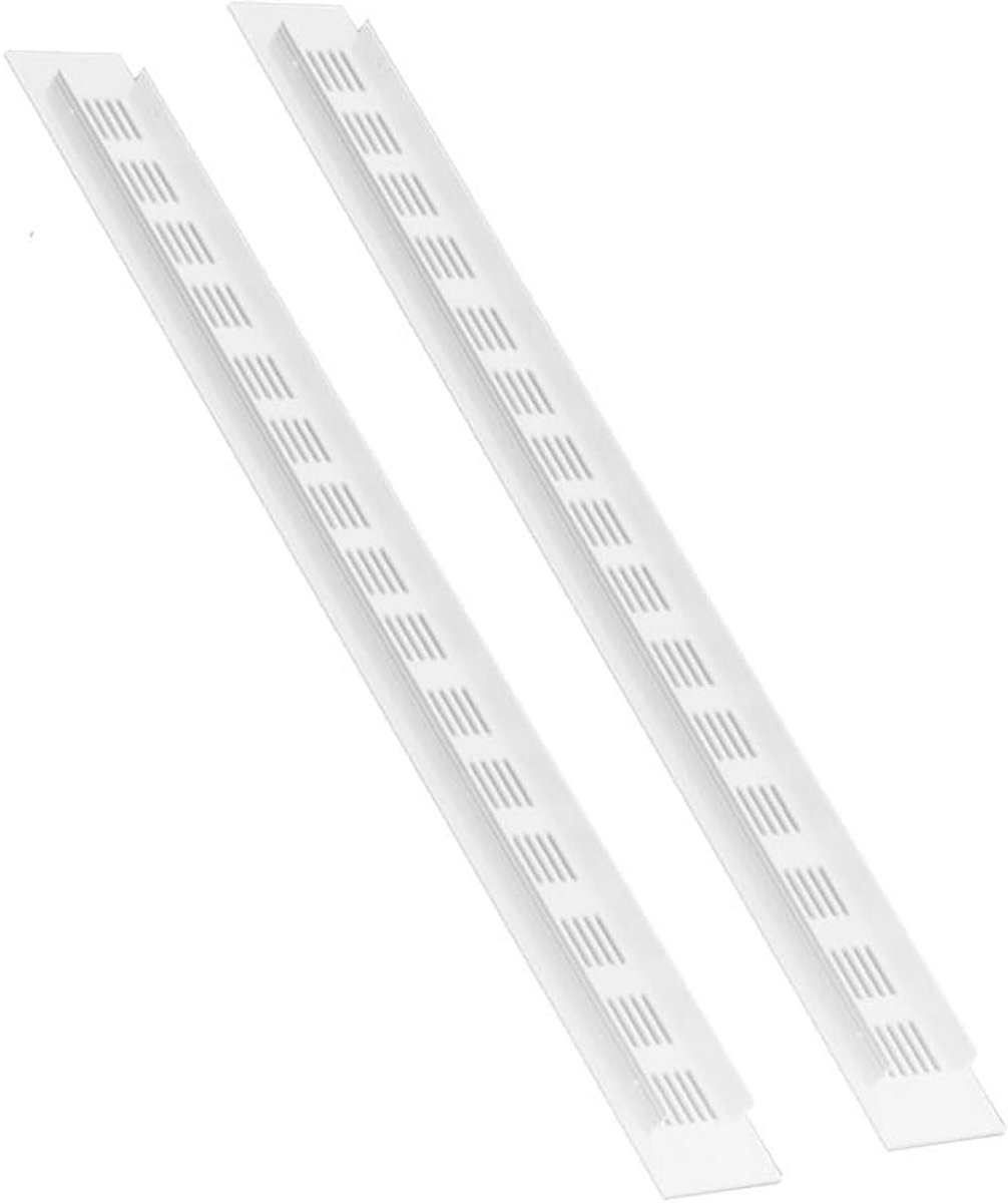 Witte Aluminium Ventilatierooster 600mm x 80mm - Set van 2 voor Keuken en Kasten