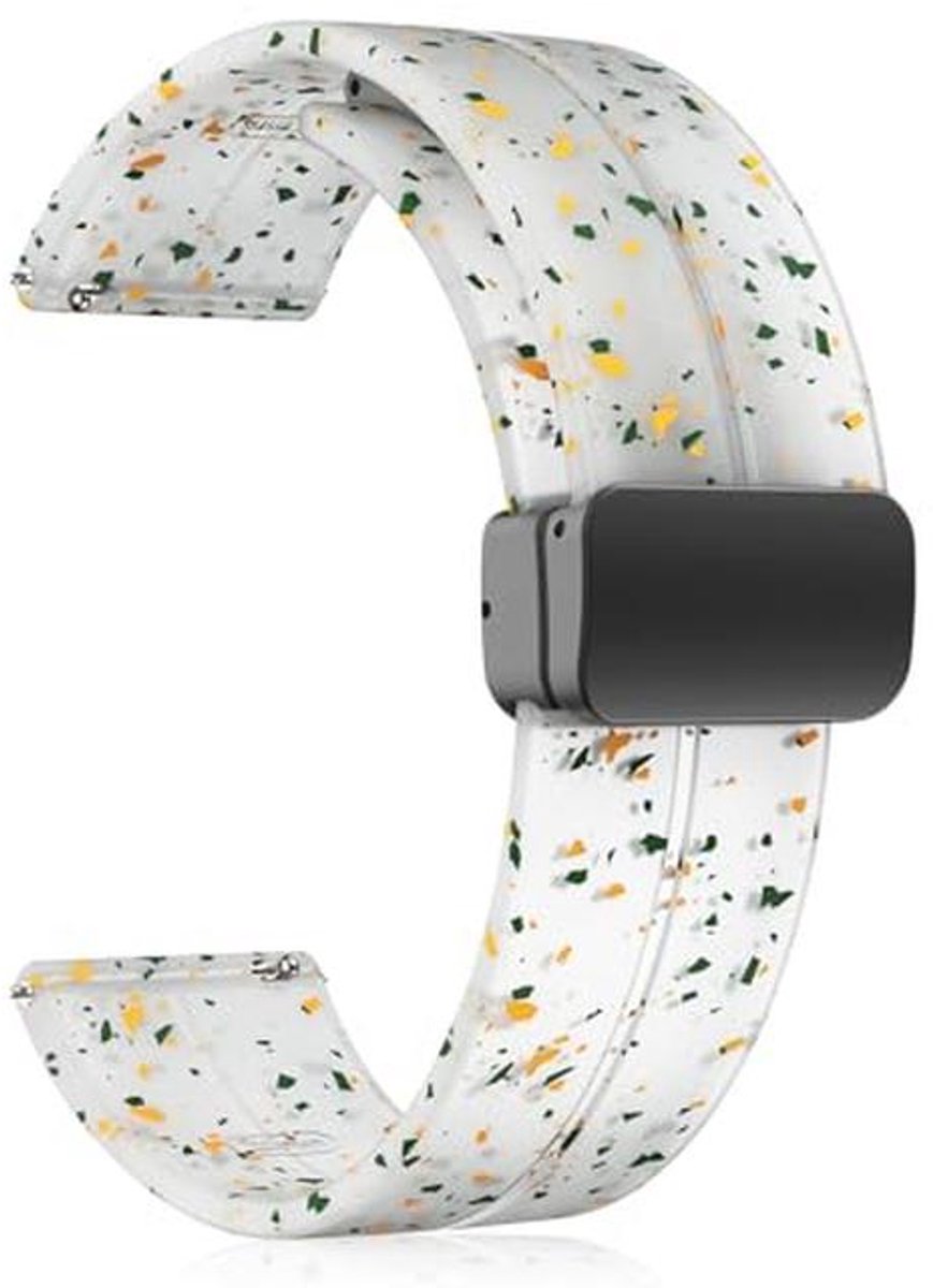 Siliconen Armband 20 mm 22 mm met Magneetsluiting - Sportarmband & Reserveband
