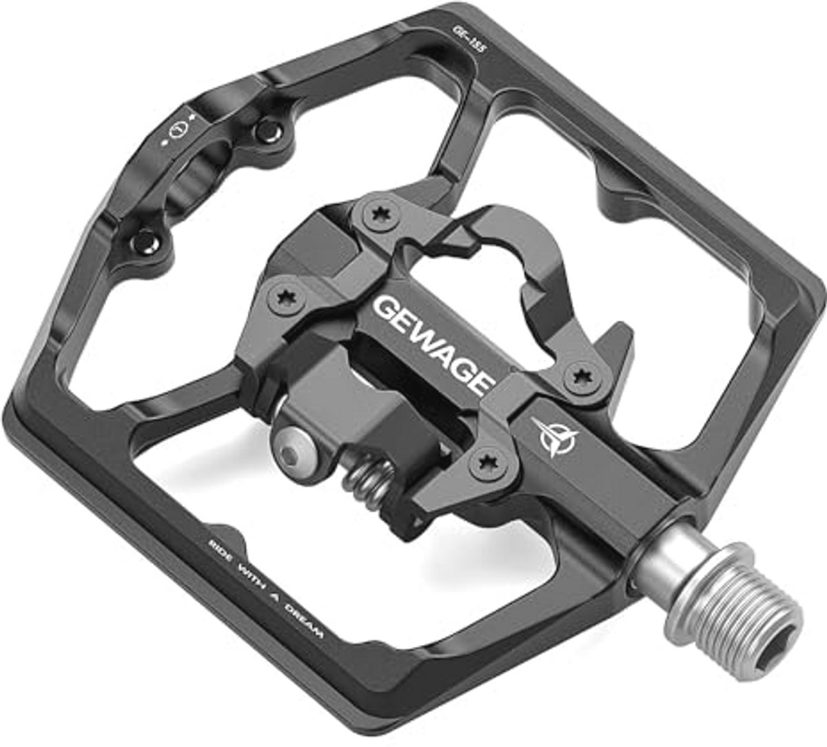Dubbelzijdige Mountainbike Pedalen met SPD Compatibiliteit - 9/16 Inch Platte Fietspedalen voor Off-Road en Racefietsen