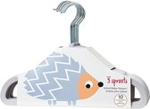 3 Sprouts - Hangers - Gray Hedgehog /textile And Interior /gray Hedgehog