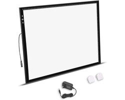 HSK A2 Artist Tracing Light Box Kopie Tafel, 12V2A Adapter Power Dimmerable 5000 Lux Lock Knop Artcraft Light Pad voor Tatto Tekenen, Schetsen, Animatie, Diamant Schilderen
