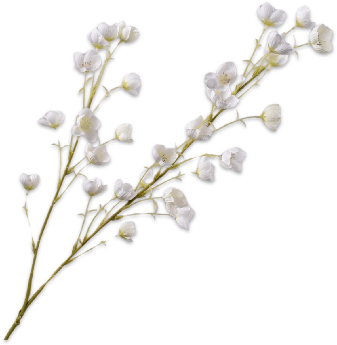 Silk-ka Kunstbloem - creme - H94 cm - 2 stuks