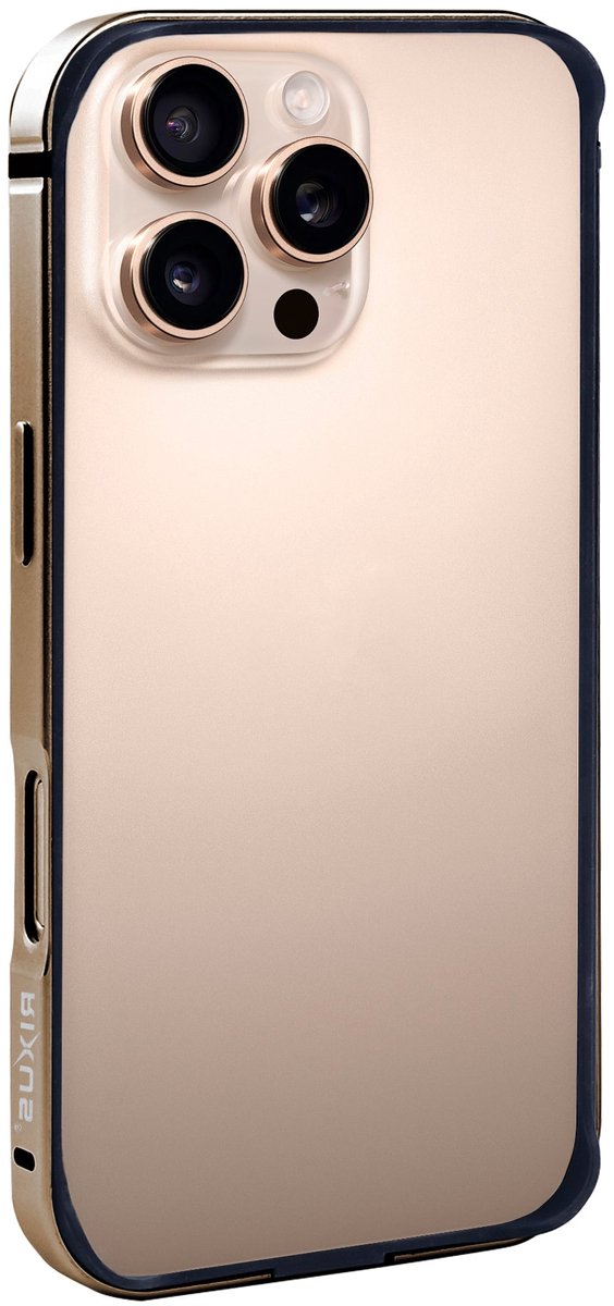 Rixus Crash Guard Case For Apple iPhone 16 Pro Desert Titanium
