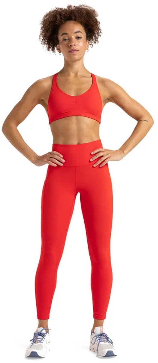 Roxy Heart Into It Ankle Leggings S Vrouw Rood