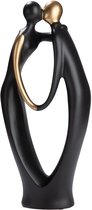 Gilde handwerk - Sculptuur - Beeld -Liefdevolle ontmoeting - Keramiek -zwart goud -19x22x50 cm XL