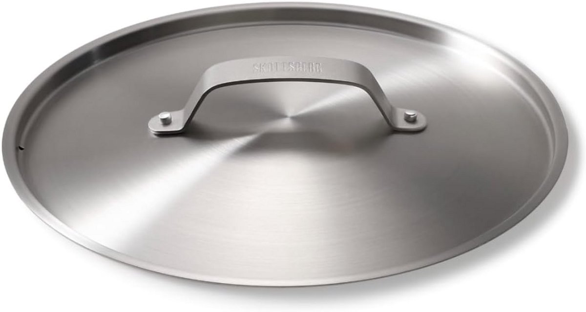 Pannendeksel Roestvrijstaal 28 cm voor Wok en Koekenpan