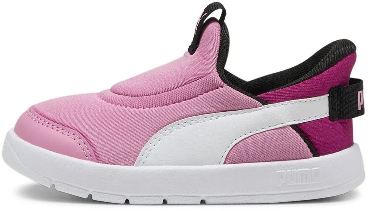 Puma Courtflex V3 Ease In Schoenen Jongens Wit