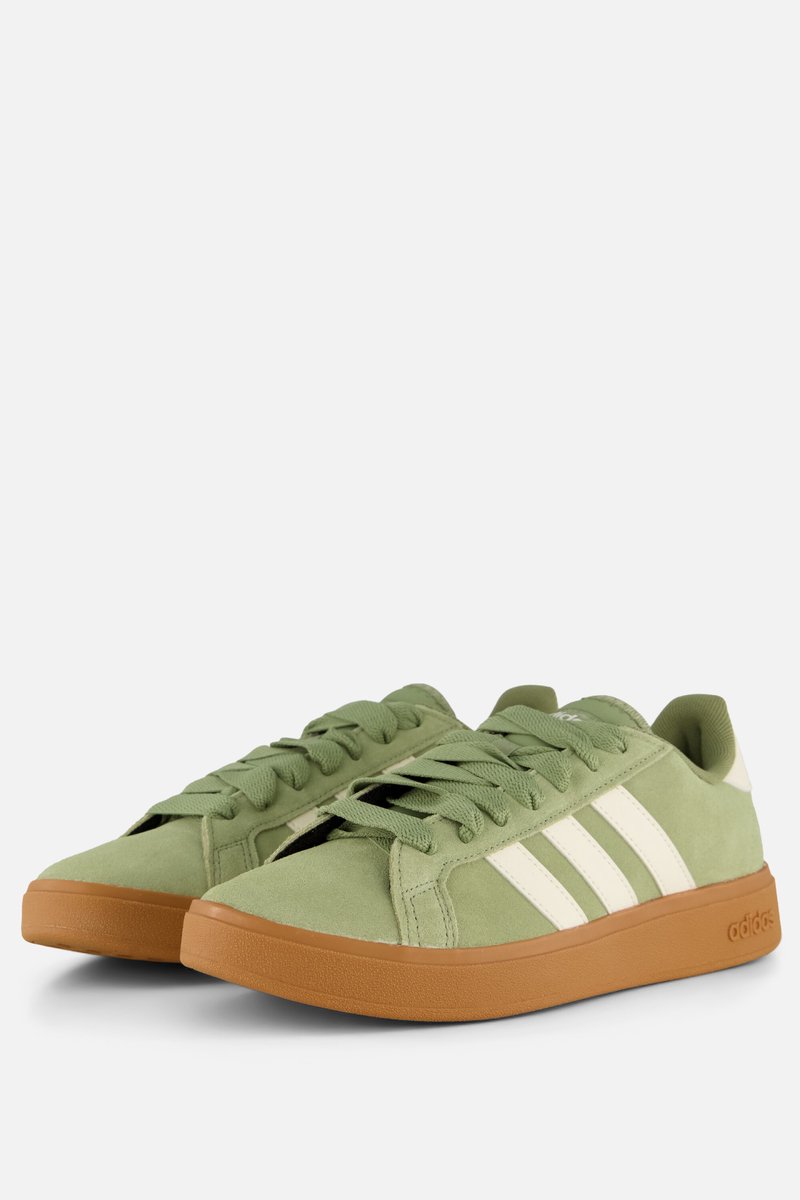 Adidas Grand Court Base 00 Sneakers Leer Groen