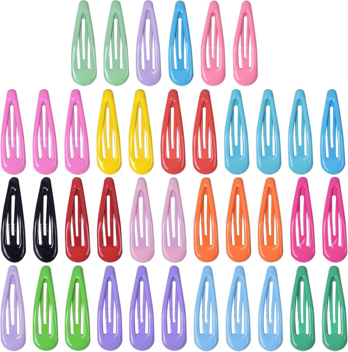 Haarspelden voor Meisjes - 50 Stuks, Antislip, Metaal, Meerkleurig, Accessoire voor Kinderen
