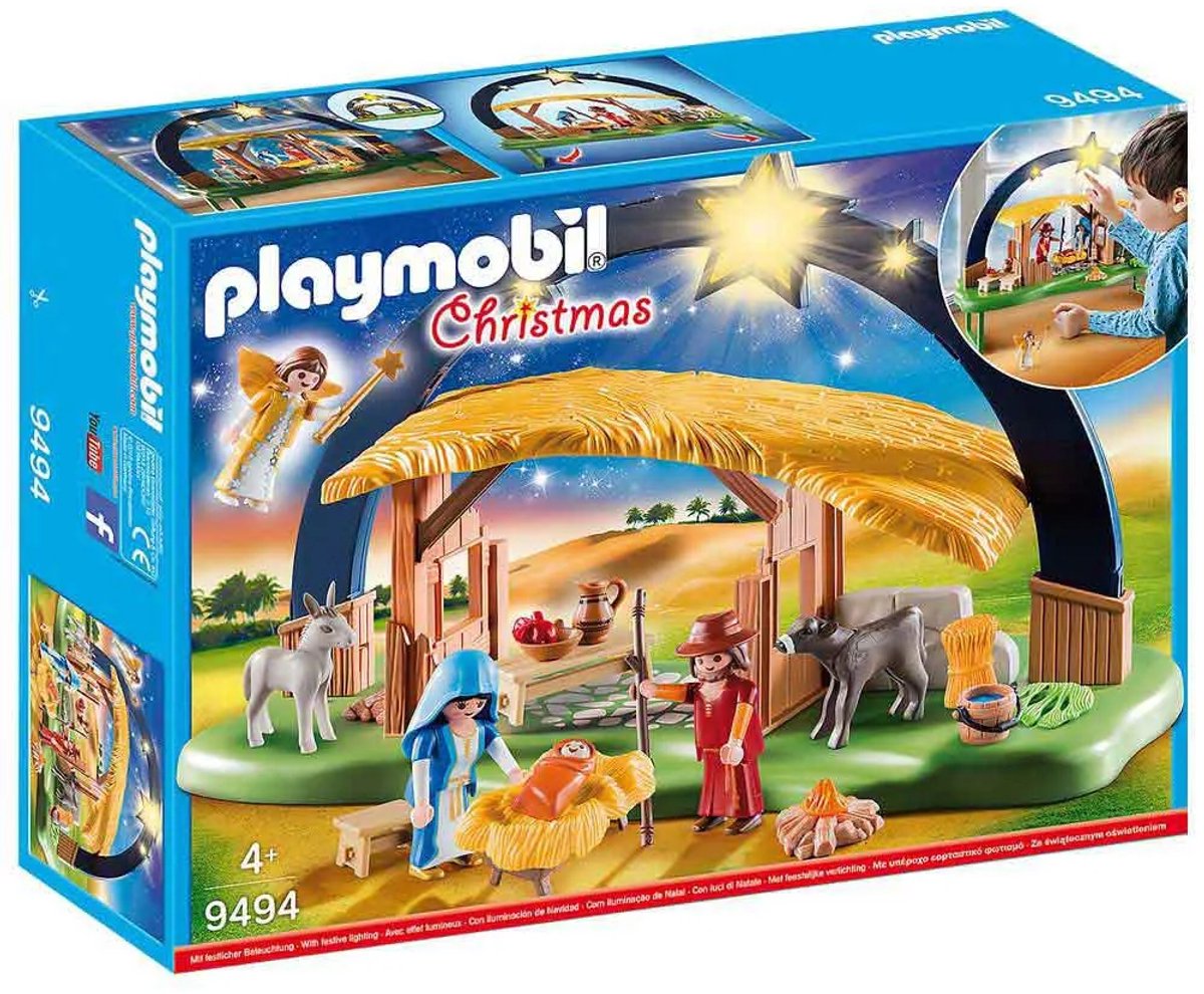 PLAYMOBIL Christmas Kerststal met heldere ster - 9494 — afbeelding 4
