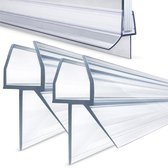Douchedeur strip onderzijde - 2 strips - Gemakkelijk bevestigen - Waterstopper - Waterkering douche - 8 tot 12mm - Luft