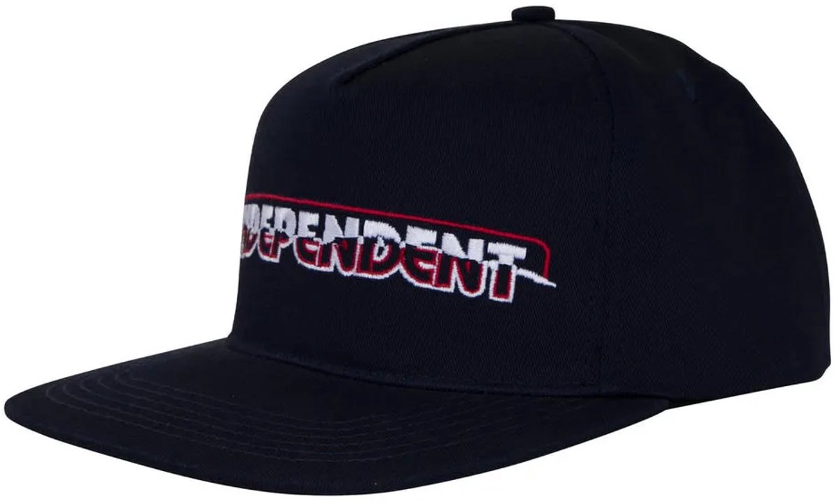 Independent Barhouse Ripped Snapback Structured Pet Man Vrouw Blauw