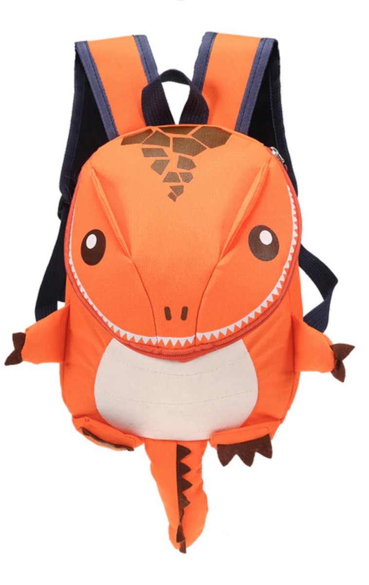 KIMU® Rugtas WK 2026 Hup Holland Supporter Dino Oranje Veilig - Kleine Rugzak Dinosaurus Monster Tas - Schooltas Kindertas Kinder Gymtas Kind Klein Salamander