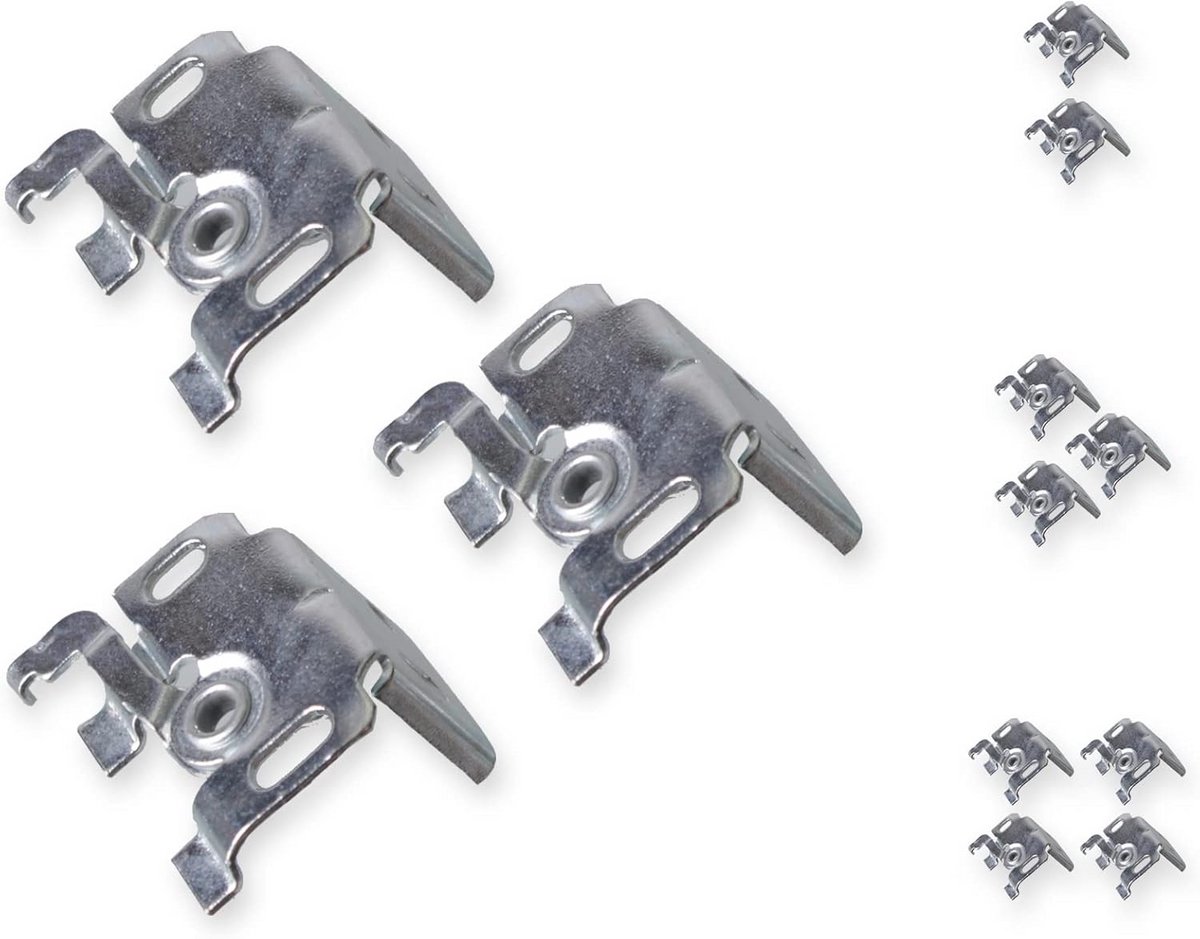 Universele Jaloeziedragers voor Wand- of Plafondmontage, 3 Stuks, Voor Aluminium Jaloezieën met 25 mm Bovenrail